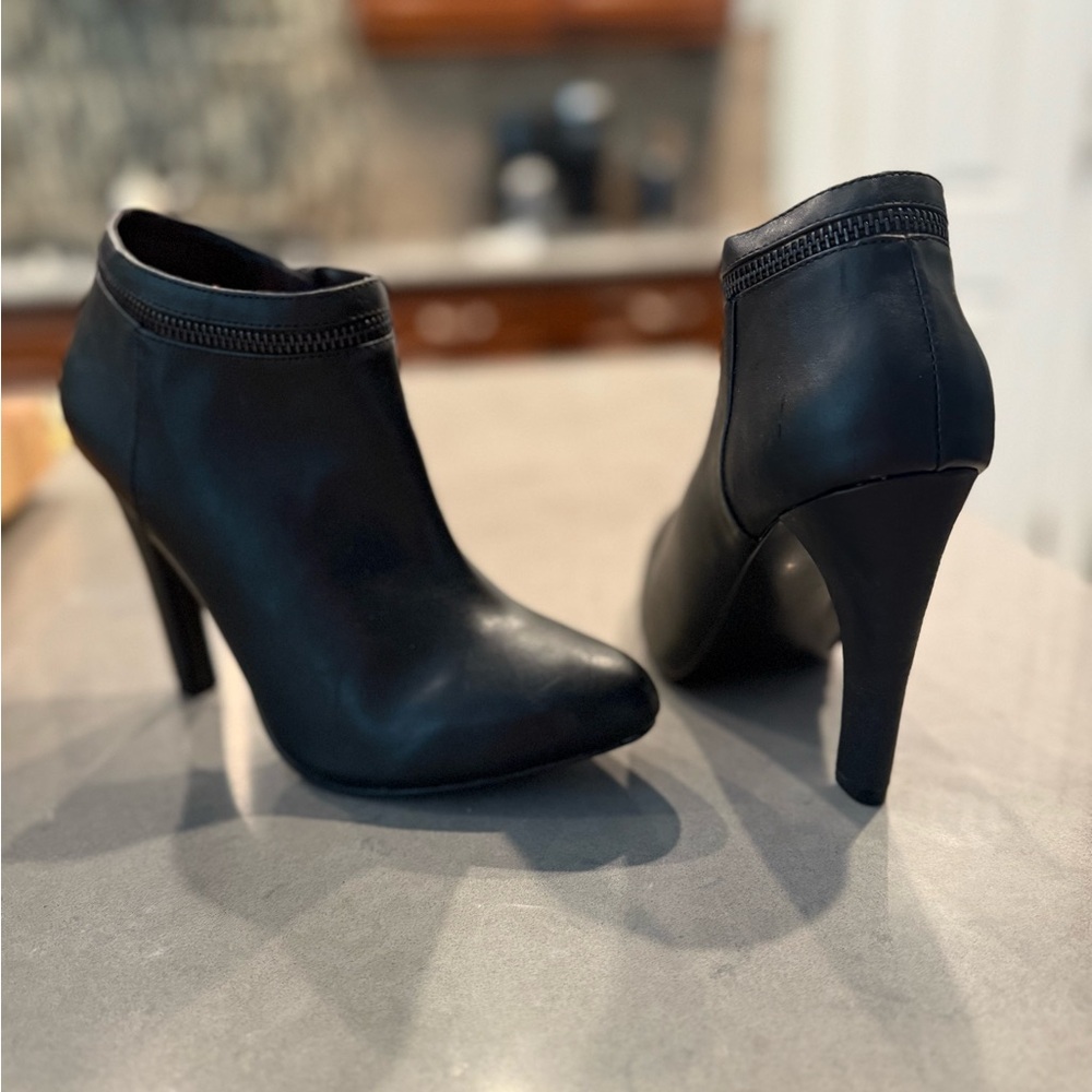 Cynthia Rowley Sleek Black Heeled Boots
